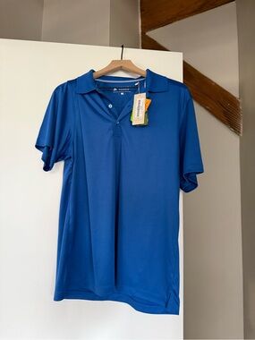Men's Royal Blue Performance Polo Shirt by Sanov